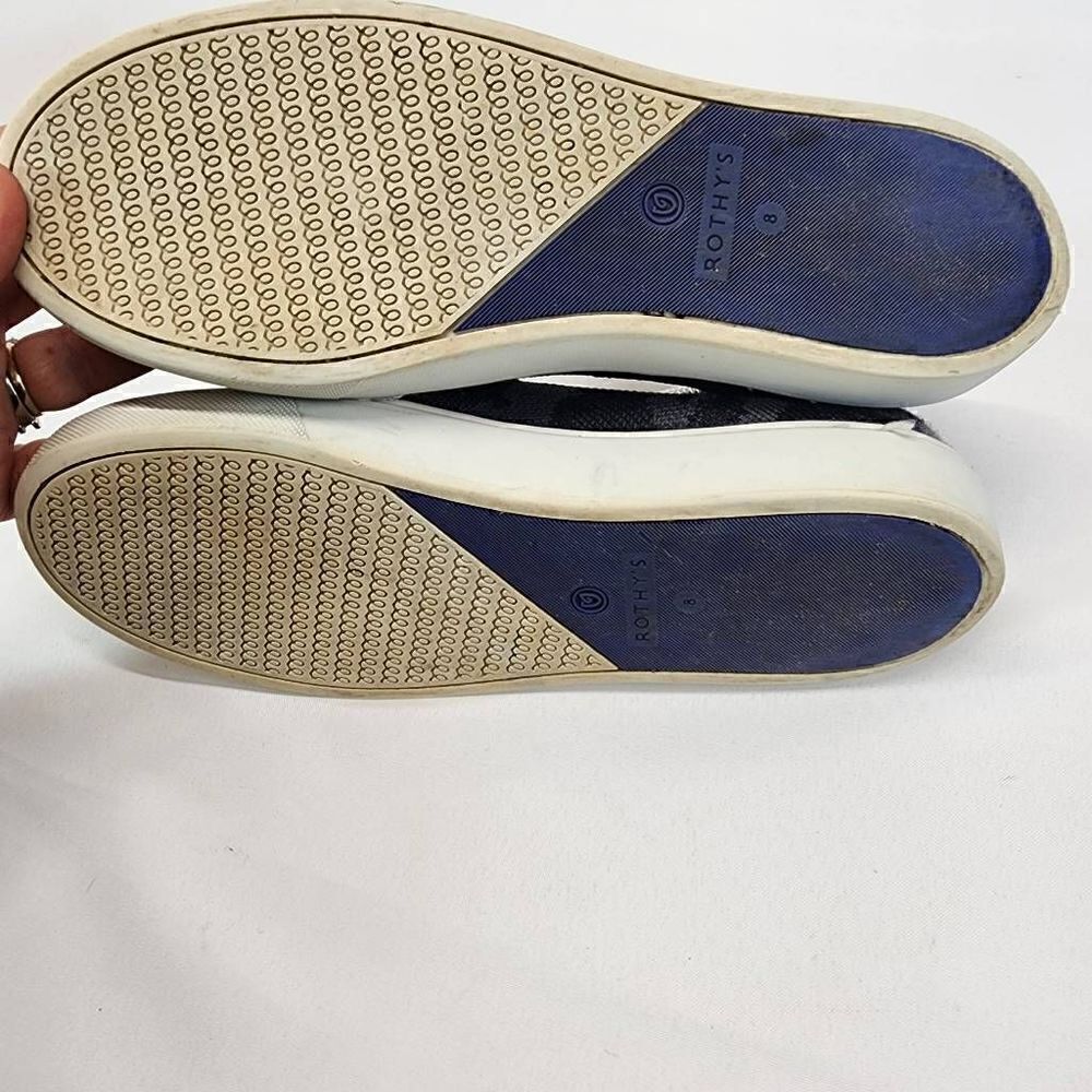 Rothy's The Sneaker in Gray Camo Slip On Flats Shoes Womens Size 8 - Picture 11 of 15